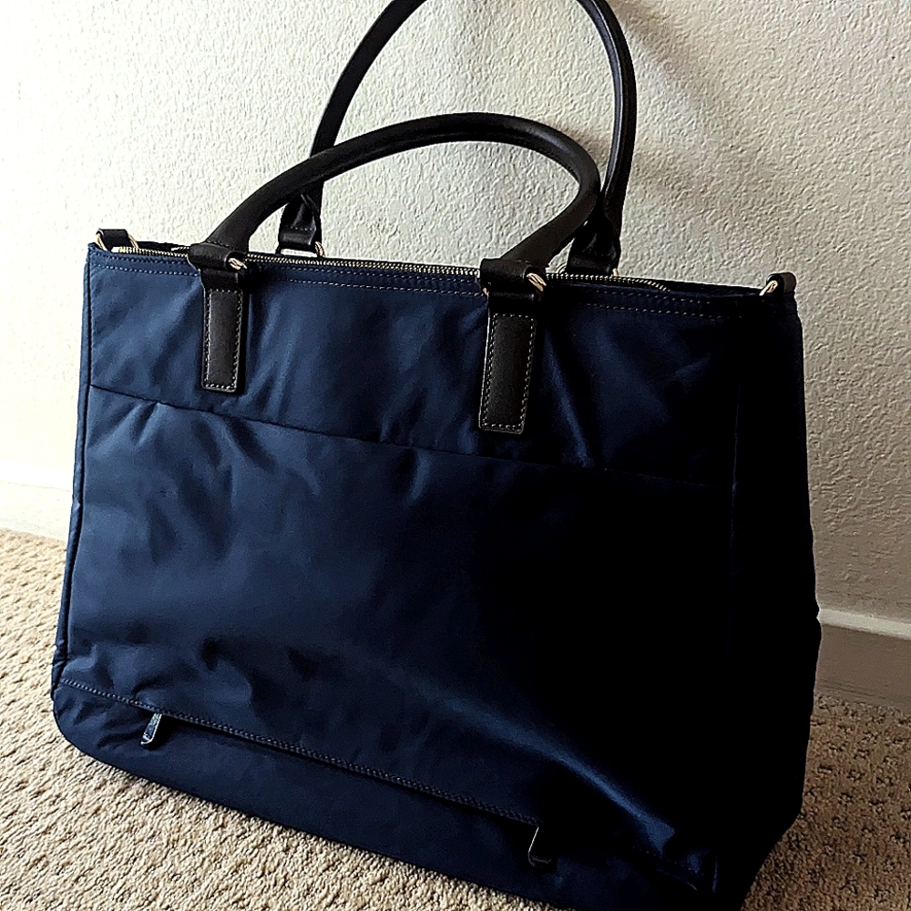 Lo & sons laptop bag The Brookline Navy, Lavender Nylon